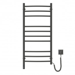 Рушникосушка Камелія 480х1000 Sensor права з таймером, чорний муар