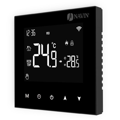 Терморегулятор для газового котла NAVIN WT100 B-3А с Wi-Fi Терморегулятор для газового котла NAVIN WT100 B-3А с Wi-Fi