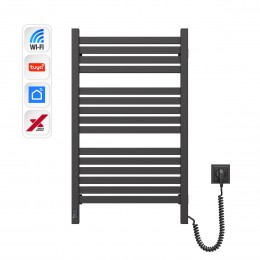Электрический полотенцесушитель NAVIN Авангард X 480х800 Sensor с WI-FI правосторонний, черный муар