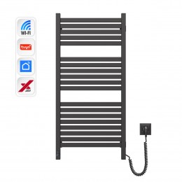 Электрический полотенцесушитель NAVIN Авангард X 480х1000 Sensor с WI-FI правосторонний, черный муар